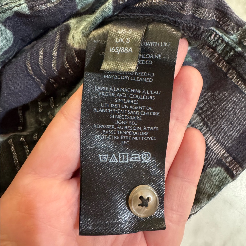 Pilcro Patterned Blouse With Flutter Sleeves - image 6